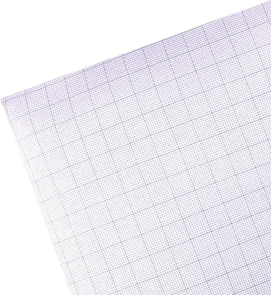 2 Sheets of 14 Count Pre-Gridded Aida Cloth – 28 x 28 Inch White with Green Guidelines Pre-Cut Fabric Squares – Cross Stitch Fabric – 100% Cotton – Ideal for Needlework – The Knotty Unicorn