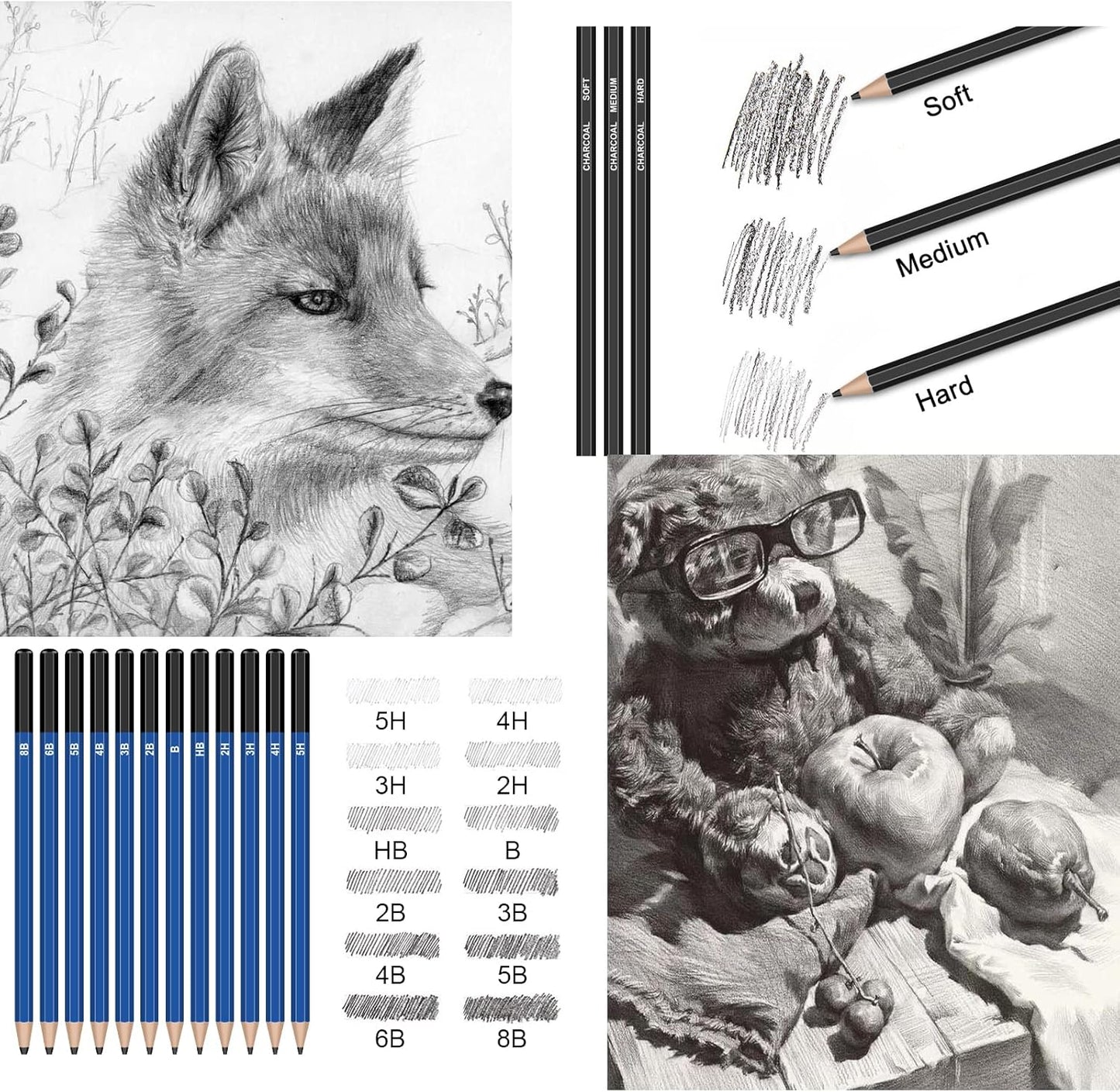 146PCS Colored Pencils Set for Adult Coloring Books,Soft Core Professional Color Pencil Kit for Drawing, Painting, Sketching, Blending, Shading, Art Supplies Gift for Artists, Teens, Kids, Beginners