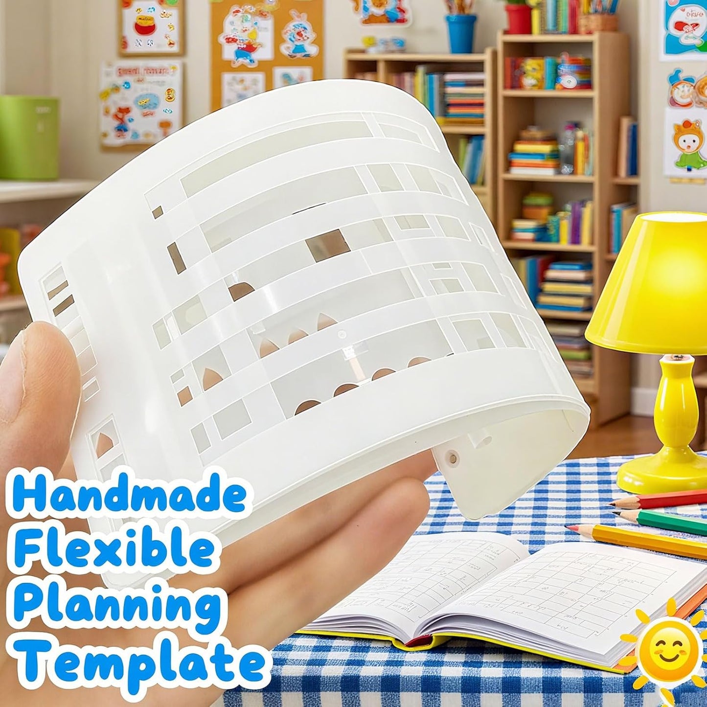 Handmade Flexible Record Template, Reusable Planner Stencils for Journaling, Calendar, Checklists, Scrapbooking & DIY Craft Supplies (A Set)