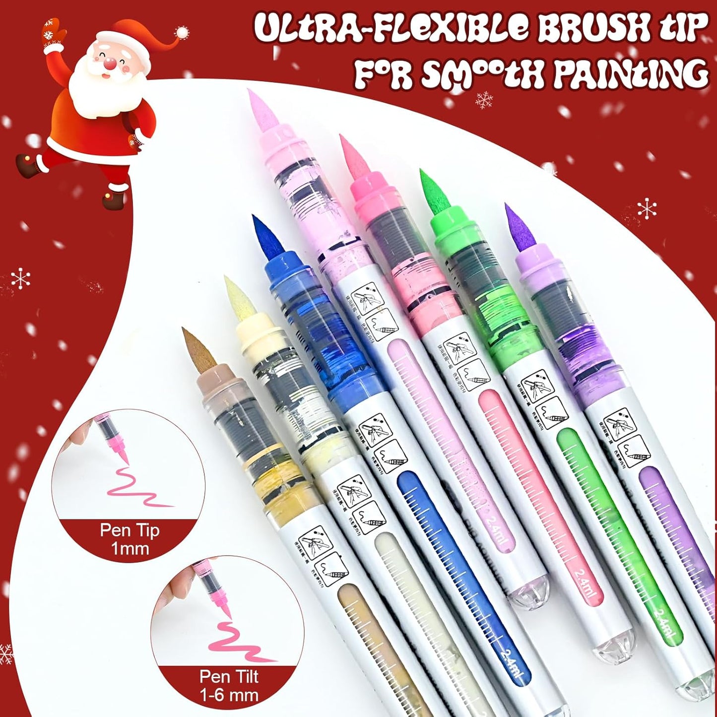 120 Color Acrylic Paint Markers, Brush Tip Acrylic Paint Pens With Visual Ink Window, Fabric Paint Markers for Clothes, Textile - High Coverage on Wood, Glass, Rock - DIY Art Supplies for Kids, Adults