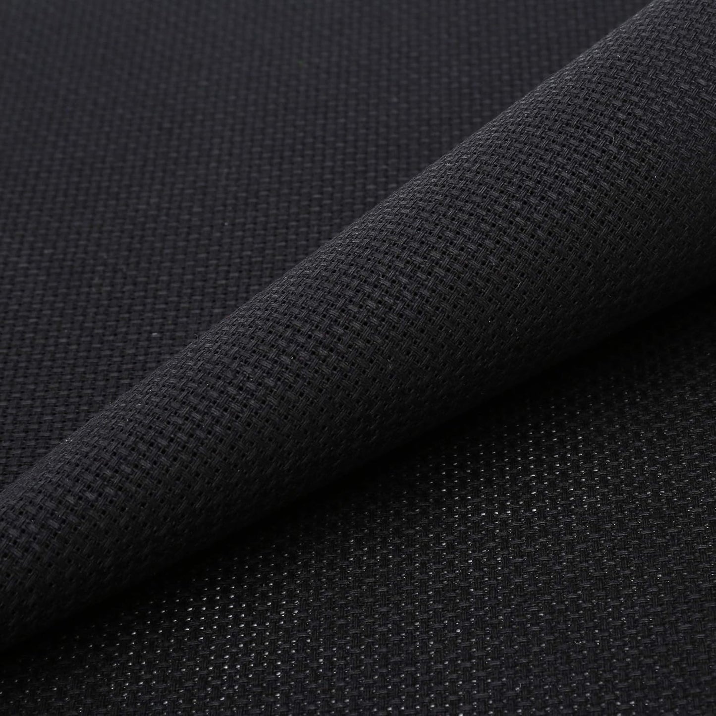 Aida Cloth 14 Count Cross Stitch Fabric,19×28inch (14CT, Black)