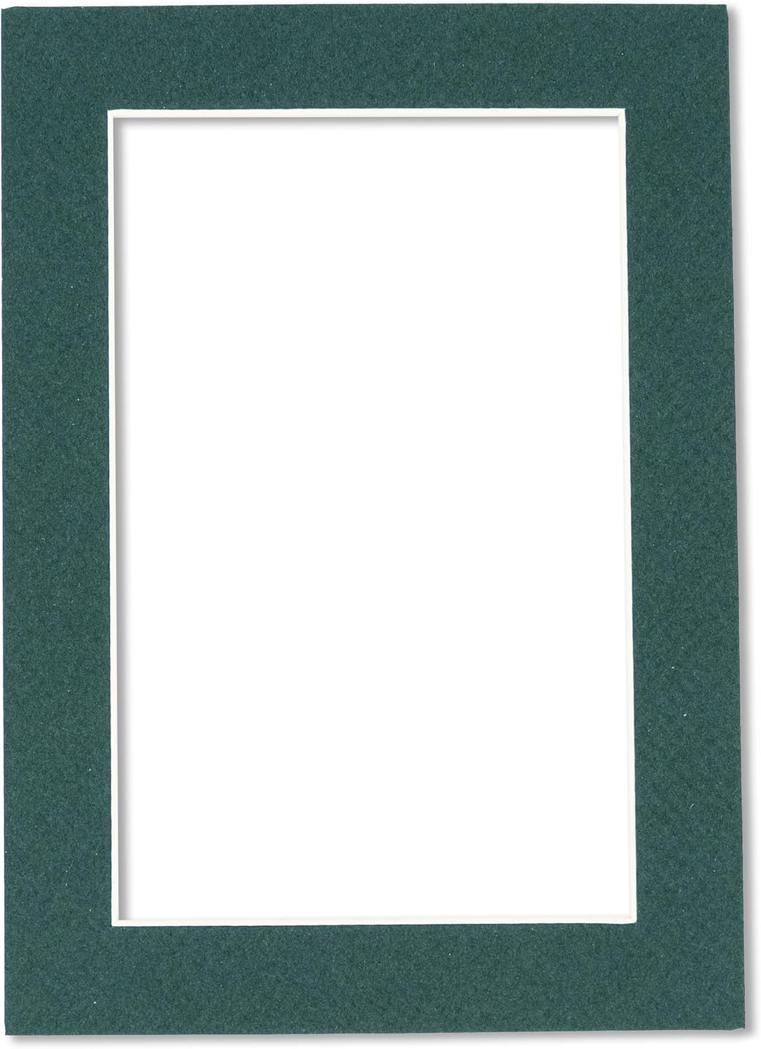 Pack of 25 Acid Free 11x14 Mats Bevel Cut for 8.5x11 Photos - Forest Green Precut Matboards For Pictures, Photos, Framing - 4-ply Thickness