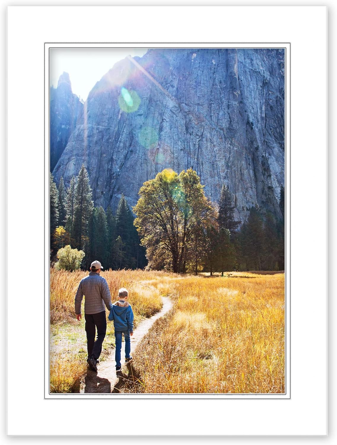 11x14 Mat for 8x12 Photo - Precut White on White Double Mat Picture Matboard for Frames Measuring 11 x 14 Inches - Bevel Cut Matte to Display Art Measuring 8 x 12 Inches - Acid Free ONE MAT