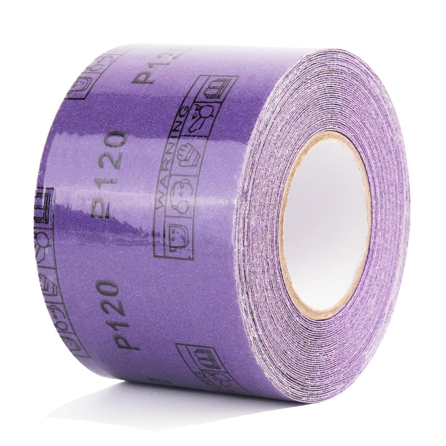 60 Grit PSA Purple Film Ceramic Sandpaper Roll, 2-3/4" Wide Continuous 10 Yard Longboard Sanding Roll Wet Dry Sanding Blocks Self Adhesive Sticky Back Sanding Sheets for Woodworking Automotive