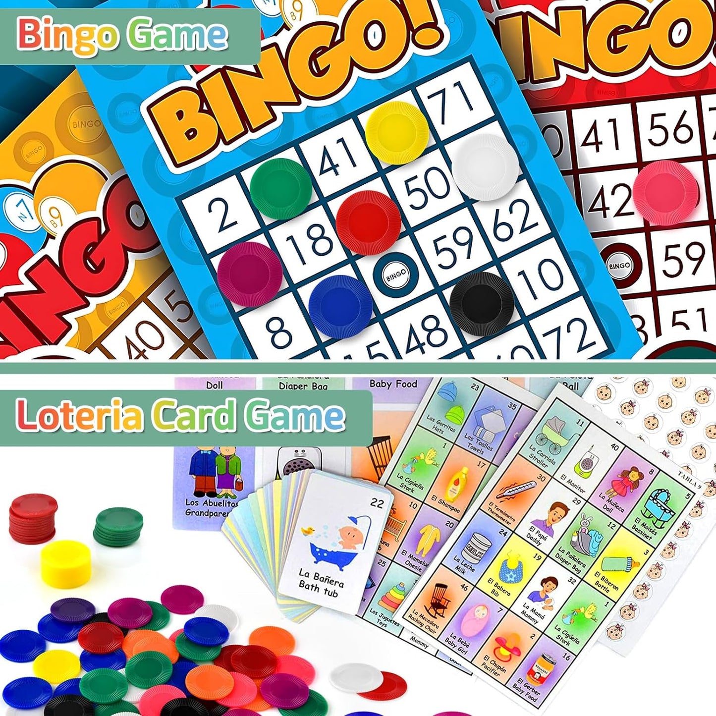 Coopay 4000 Pieces 10 Colors Plastic Poker Chips, 1 Inch Bingo Chips Bulk Learning Counters Disks Poker Card Game, Counting Markers for Math Practice, Game Tokens and Teaching Rewards, 25 mm
