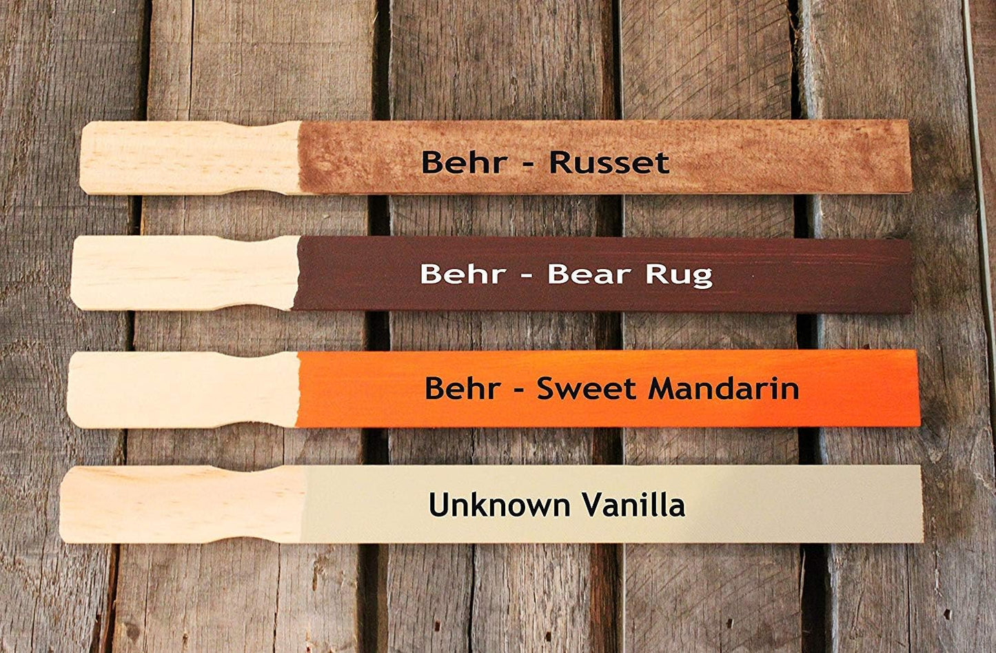 Wooden Paint Stir Sticks - Rewiss Paint Sticks 12 Inch Wood Stirrers Paddles Resin or Kids Wooden Craft Sticks, Garden and Library Markers(Pack of 50)