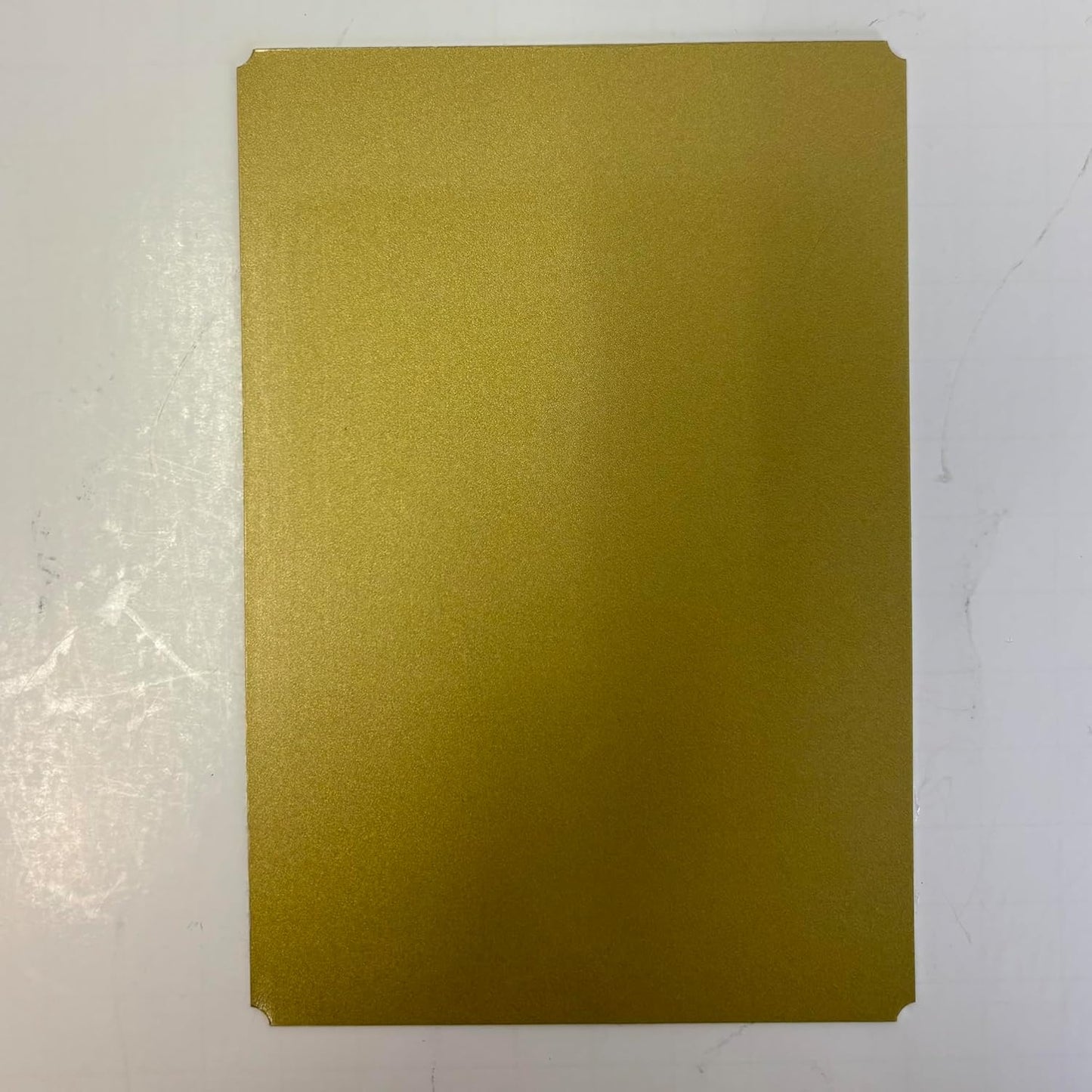 Blank Metal Plates for Laser Engraving - 4 Pack | Aluminum Sheets 0.020" Thick | CO2, Diode, Fiber Laser Compatible | Multiple Sizes & Colors (Gold (engraves black), 1x4.25 inch)