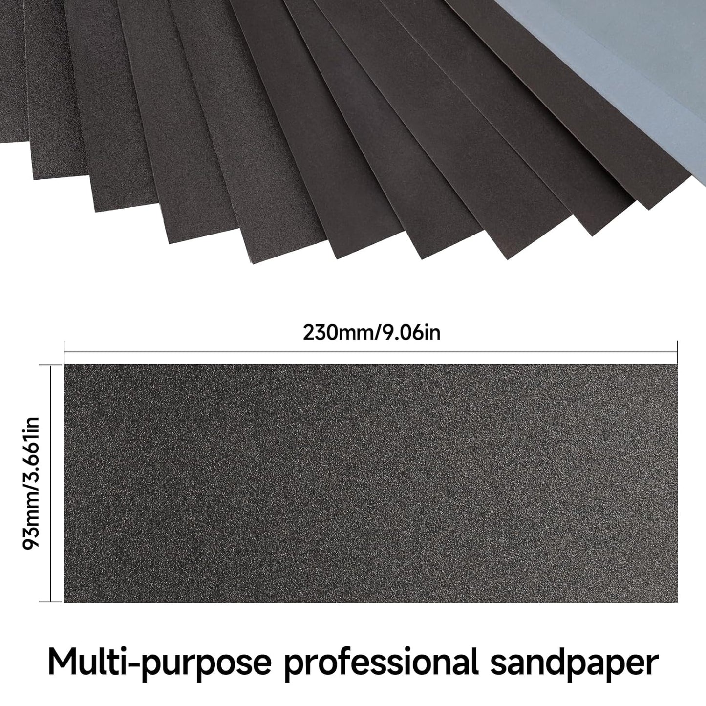 Sandpaper 150 Grit, Wet Dry Sanding Sheets 9 x 3.6 Inch for Wood Furniture Finishing, Metal Sanding and Automotive Polishing,21 -Sheet