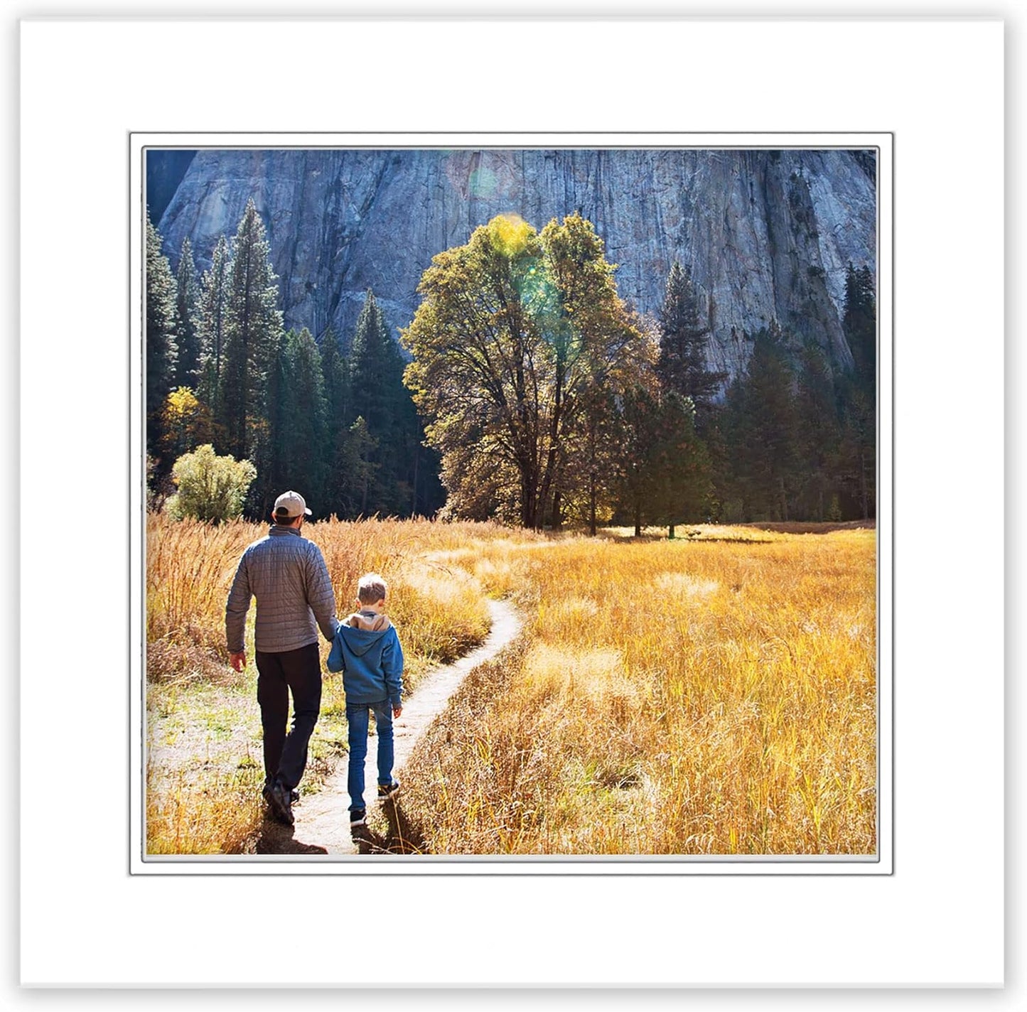 20x20 Mat for 12x12 Photo - Precut White on White Double Mat Picture Matboard for Frames Measuring 20 x 20 Inches - Bevel Cut Matte to Display Art Measuring 12 x 12 Inches - Acid Free ONE MAT