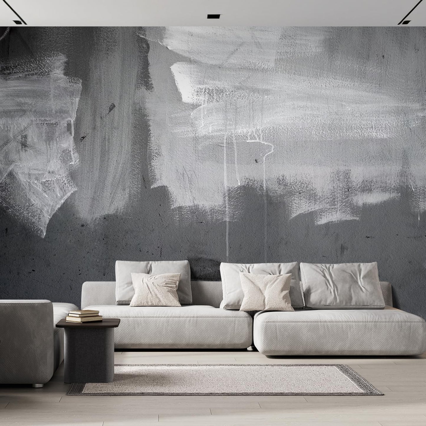 wall26 Grunge Concrete Wall Removable Wall Mural | Self-Adhesive Large Wallpaper - 108x168 inches
