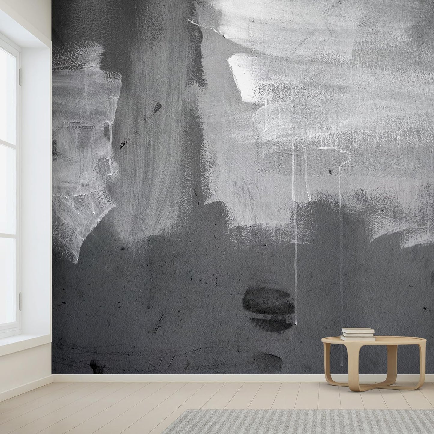 wall26 Grunge Concrete Wall Removable Wall Mural | Self- 132x192 inchesAdhesive Large Wallpaper - 132x192 inches