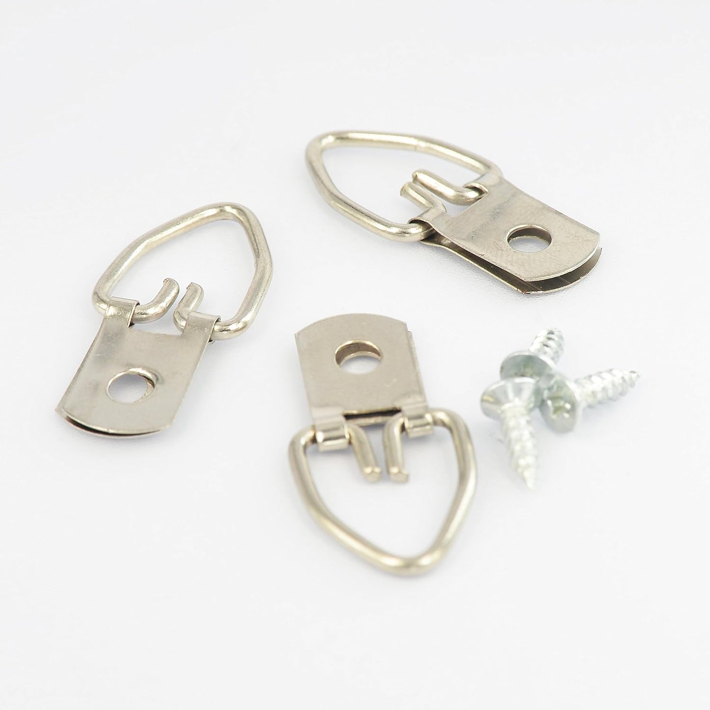 D Ring Picture Hangers with Screws - 300 Pack - Bulk D Rings - Pro Quality Hangers - Picture Hanging Solutions