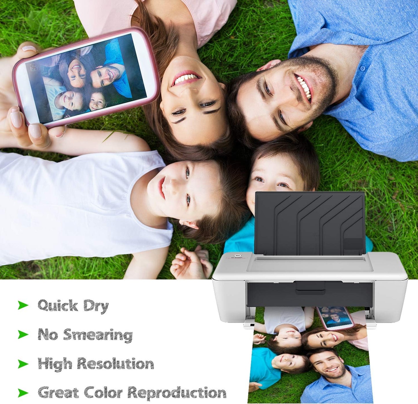 Koala Ultra Premium Photo Paper 5x7 In Glossy Photo Printer Paper for Inkjet Printer Water Resistant 50 Sheets 72lb