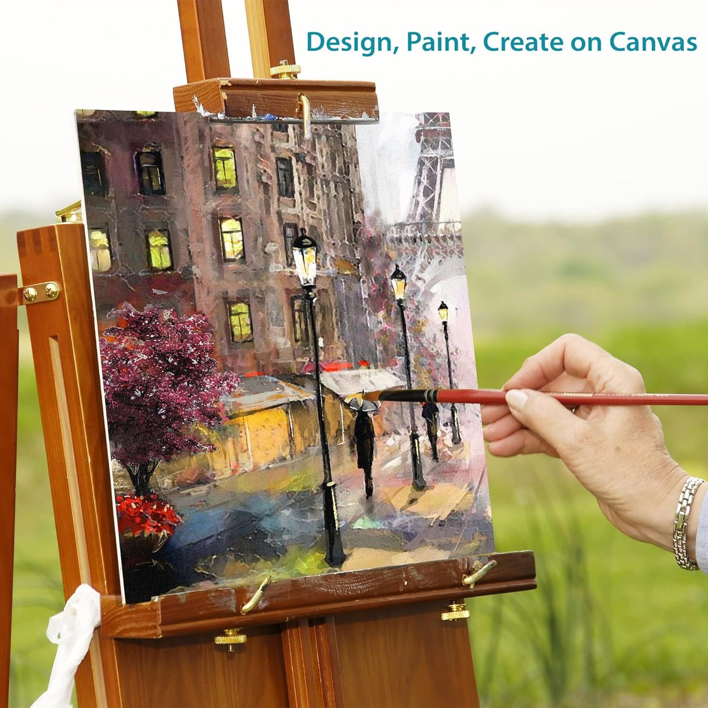 KEFF Canvas Boards for Painting - 12x12 6-Pack Bulk Canvas Panels, 100% Cotton Triple Primed Large Canvases for Art Painting Supplies, Acrylic, Oil, Watercolor & Tempera