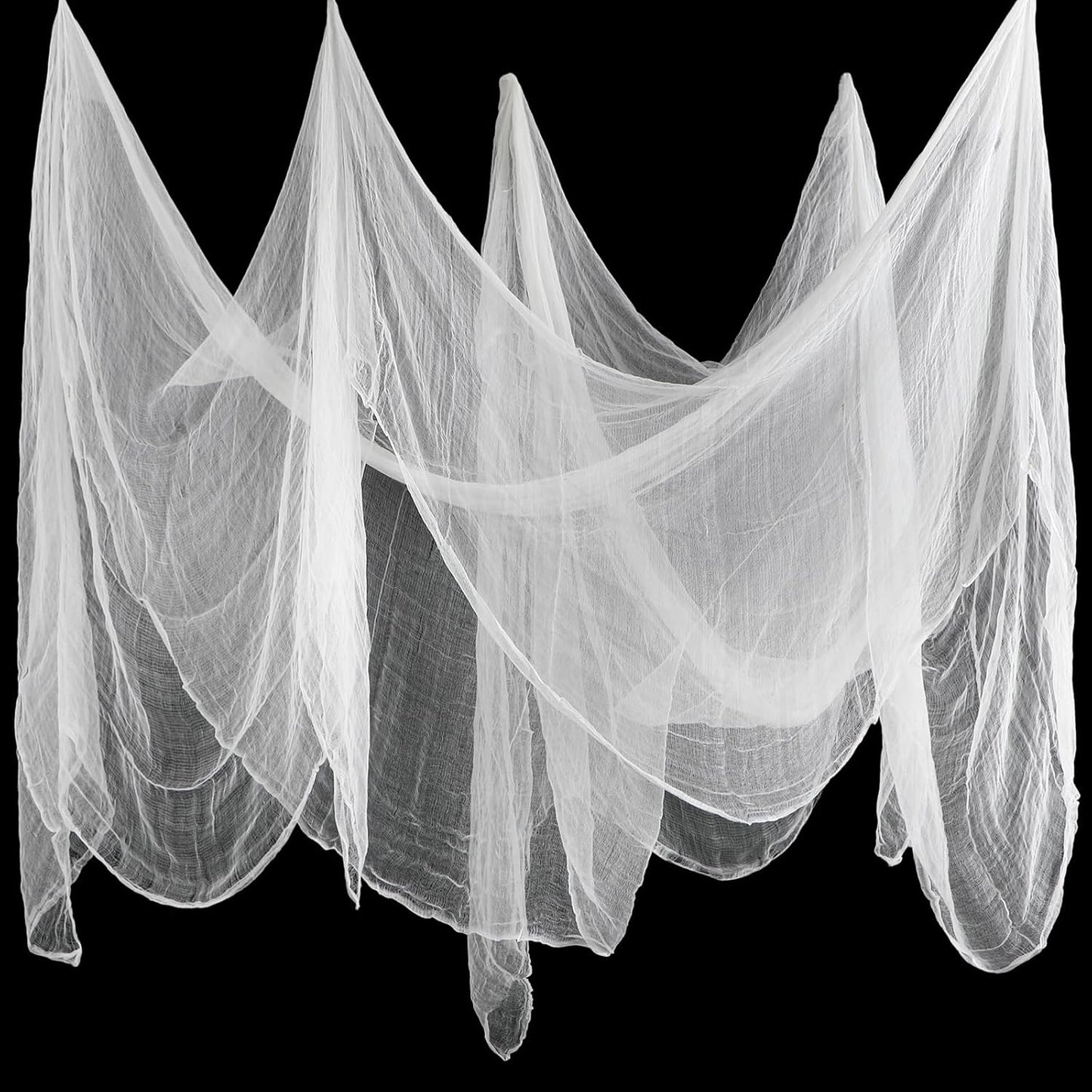 Boao Halloween Cheese cloth 85 x 394 Inch White Cheesecloth Roll for Crafts Large Cotton Muslin Gauze Fabric for Halloween Outdoor & Indoor Spooky Decoration