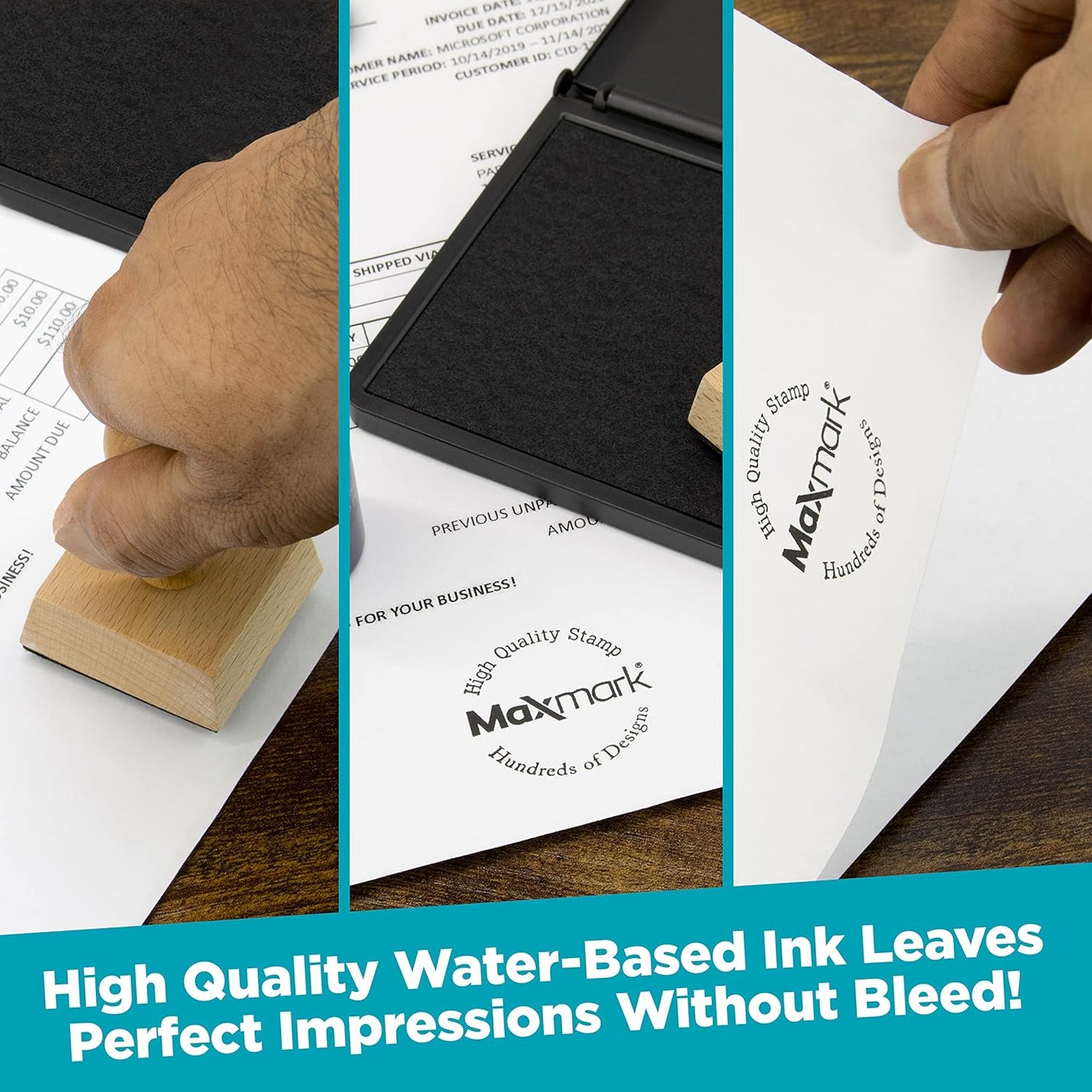 MaxMark Premium Refill Ink for self Inking Stamps and Stamp Pads, Orange Color - 4 oz.