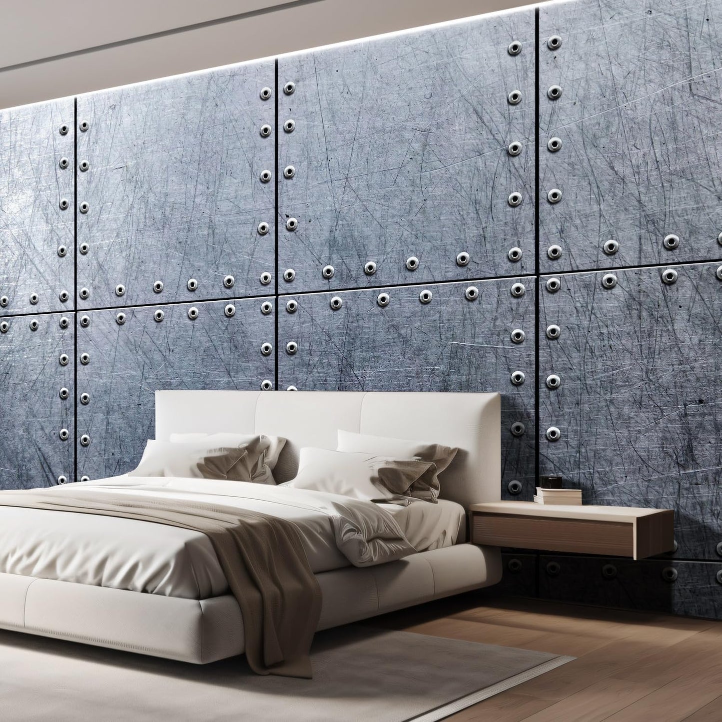 wall26 Metal Wallpaper Background Canvas Art Wall Decor - 132x120 inches