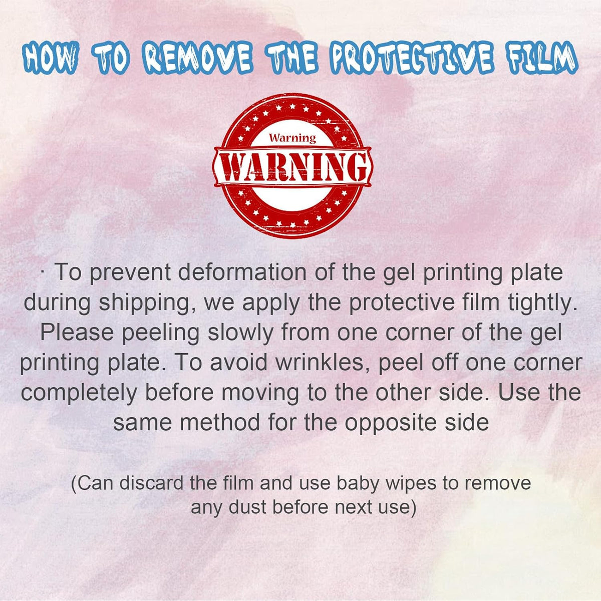 Vollence Gel Printing Plate - 8” X 10”Reusable Gel Monoprinting Plate for Press Art, Printmaking Supplies for Scrapbooking, Card Making, Arts and Crafts,Journaling,Collage