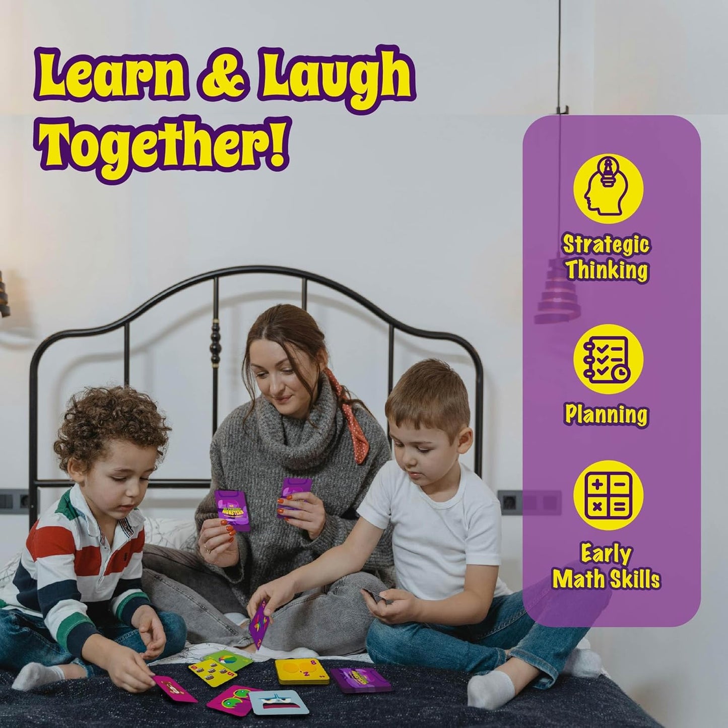 Halloween Card Game - Sleeping Monsters, Sneakiest Strategy & Suspense Game for Kids, Teens & Adults, Fun for Family Game Night, Educational for Ages 5 & Up, 2-5 Players