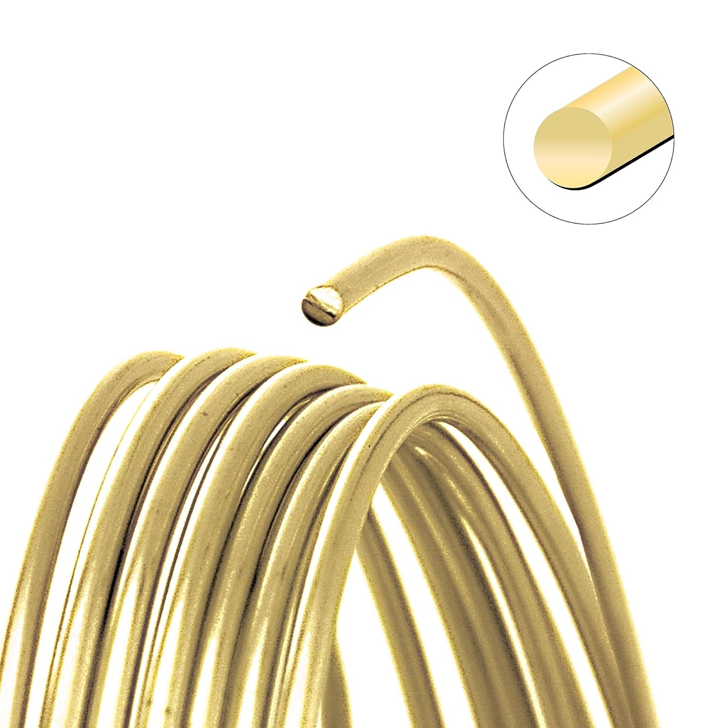The Beadsmith Wire Elements Craft Wire – Tarnish Resistant, Soft Temper, Round, Champagne Gold Color – 0.32mm, 28 Gauge, 15 Yard Spool – Jewelry Making, Wire Wrapping, Floral, & Other DIY Crafts