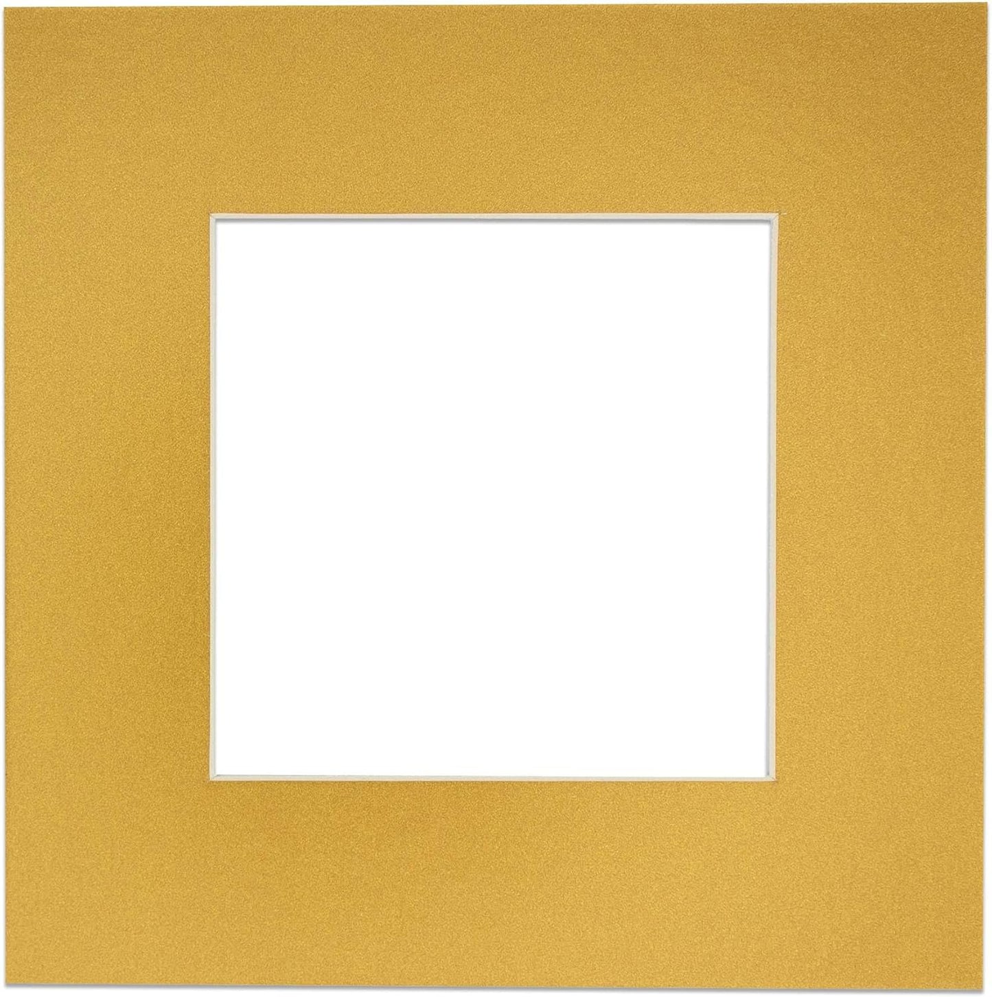 5x7 Mat for 8.5x11 Frame - Precut Mat Board Acid-Free Show Kit with Backing Board, and Clear Bags Metallic Gold 5x7 Photo Matte Made to Fit a 8.5x11 Picture Frame Matboard for Framing, Pack of 1 Mat