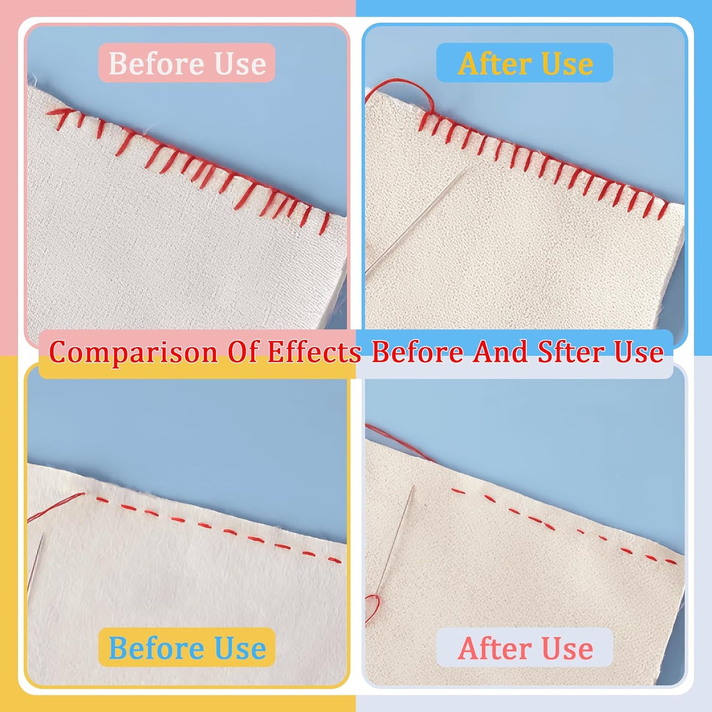 2 PCS 3mm Edge Lock Seam Guide, Mini Sewing Finger Ruler for Hand Sewing, DIY Sewing Kit Tool, Sewing Needle Gauge Measuring Guide, White