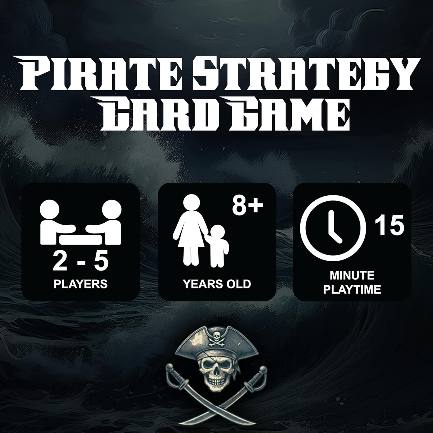 Cursed Tides - Strategy Card Game | Fun for Kids, Teens & Adults | 2-5 Players | Ages 8+ | Quick 15-Minute Gameplay