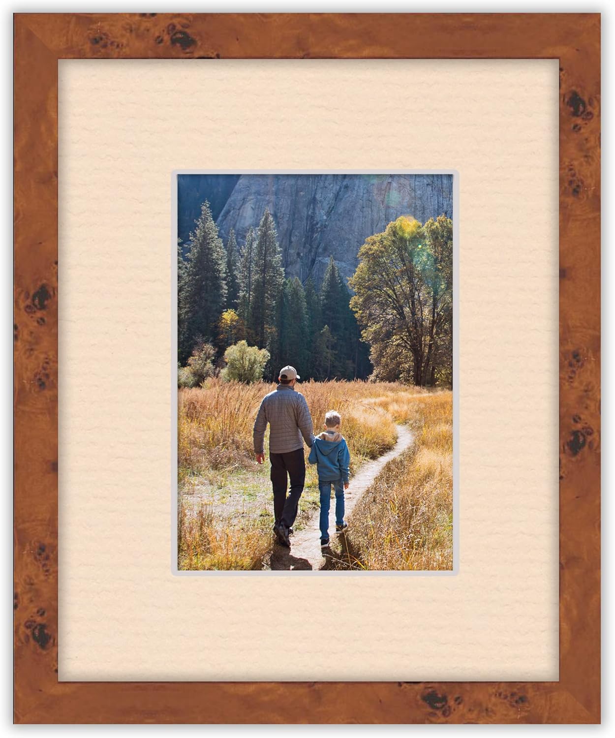 Pack of 25 Acid Free 8x10 Mats Bevel Cut for 6x8 Photos - Beige Precut Matboards For Pictures, Photos, Framing - 4-ply Thickness
