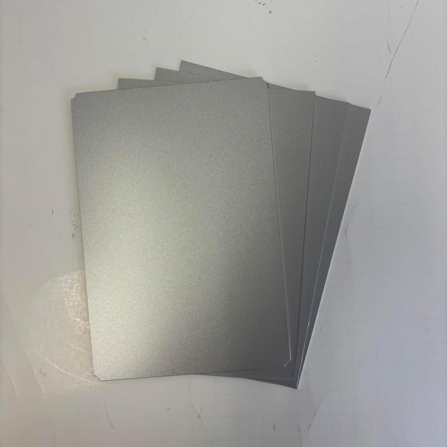 Blank Metal Plates for Laser Engraving - 4 Pack | Aluminum Sheets 0.020" Thick | CO2, Diode, Fiber Laser Compatible | Multiple Sizes & Colors (Silver (engraves black), 1.5x3 inch)