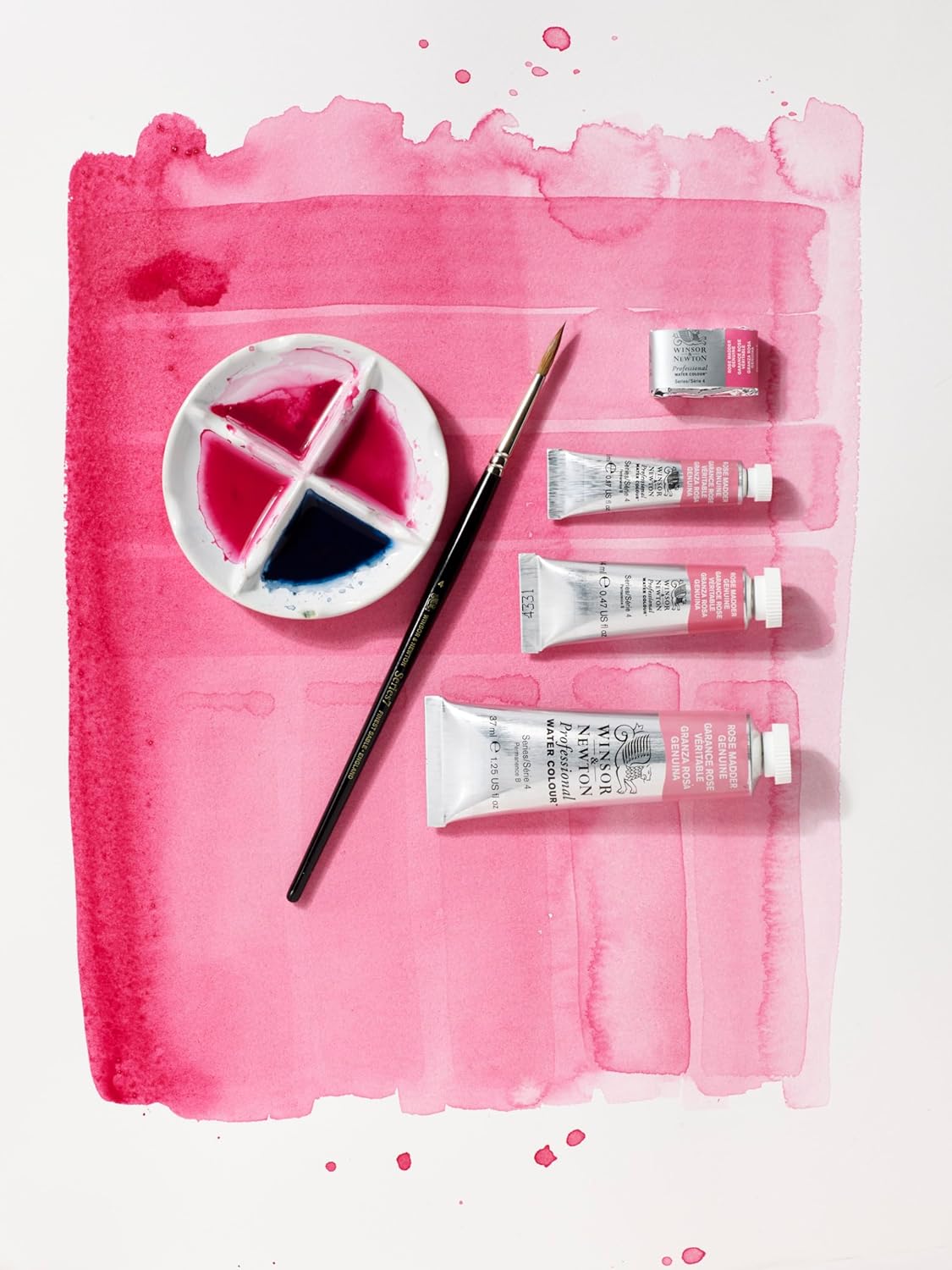 Winsor & Newton Professional Watercolor, Half Pan, Cadmium-Free Scarlet