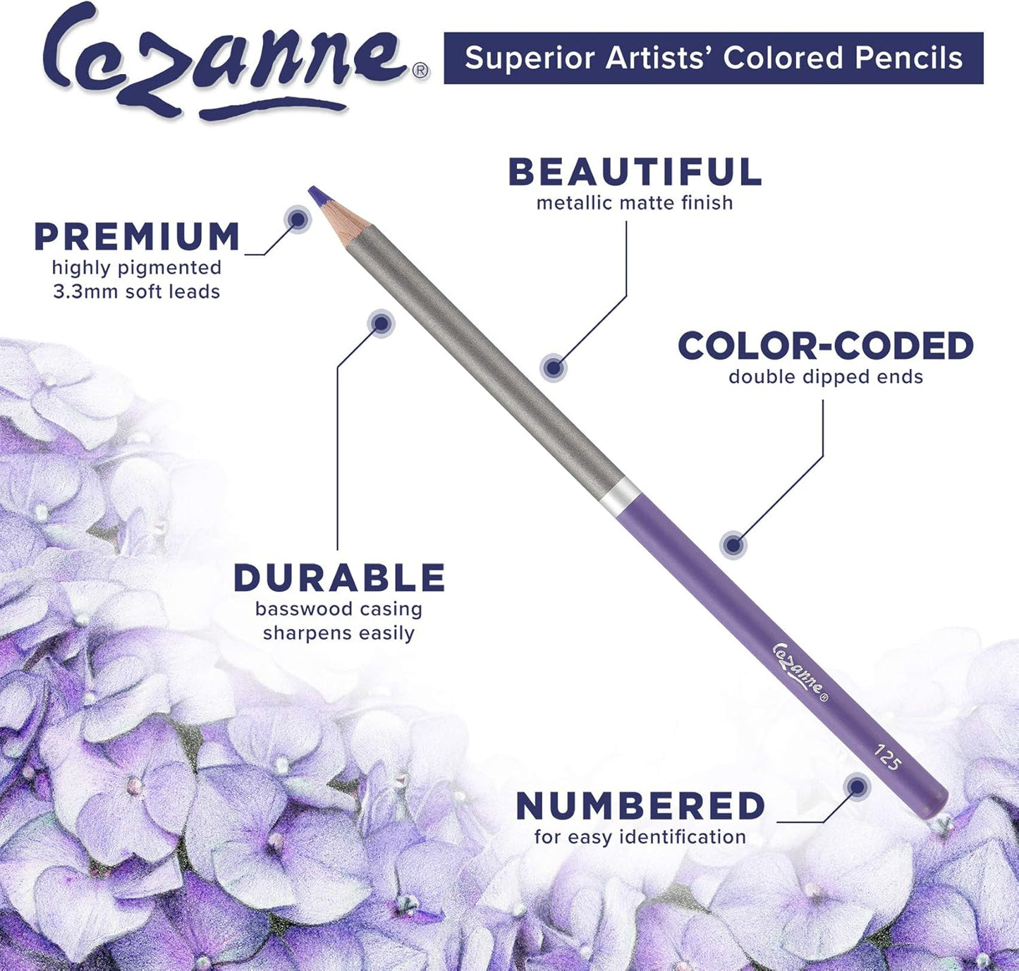 Creative Mark Cezanne Premium Colored Pencils Rose Red 6 Pack - Highly-Pigmented Drawing Pencils - Coloring Pencils for Drawing, Blending, Coloring, and More