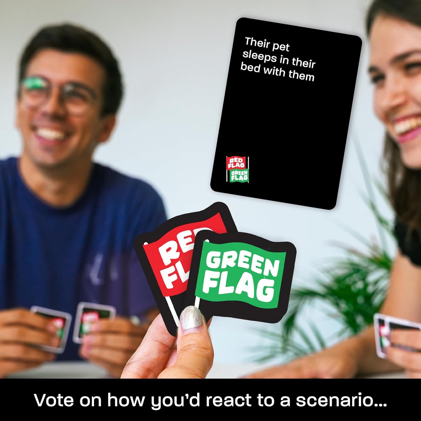 Lucky Egg - Fun Red & Green Flag Party Game - Judge Friends' Dating Decisions - 230 Diverse Questions - Adult Party Game