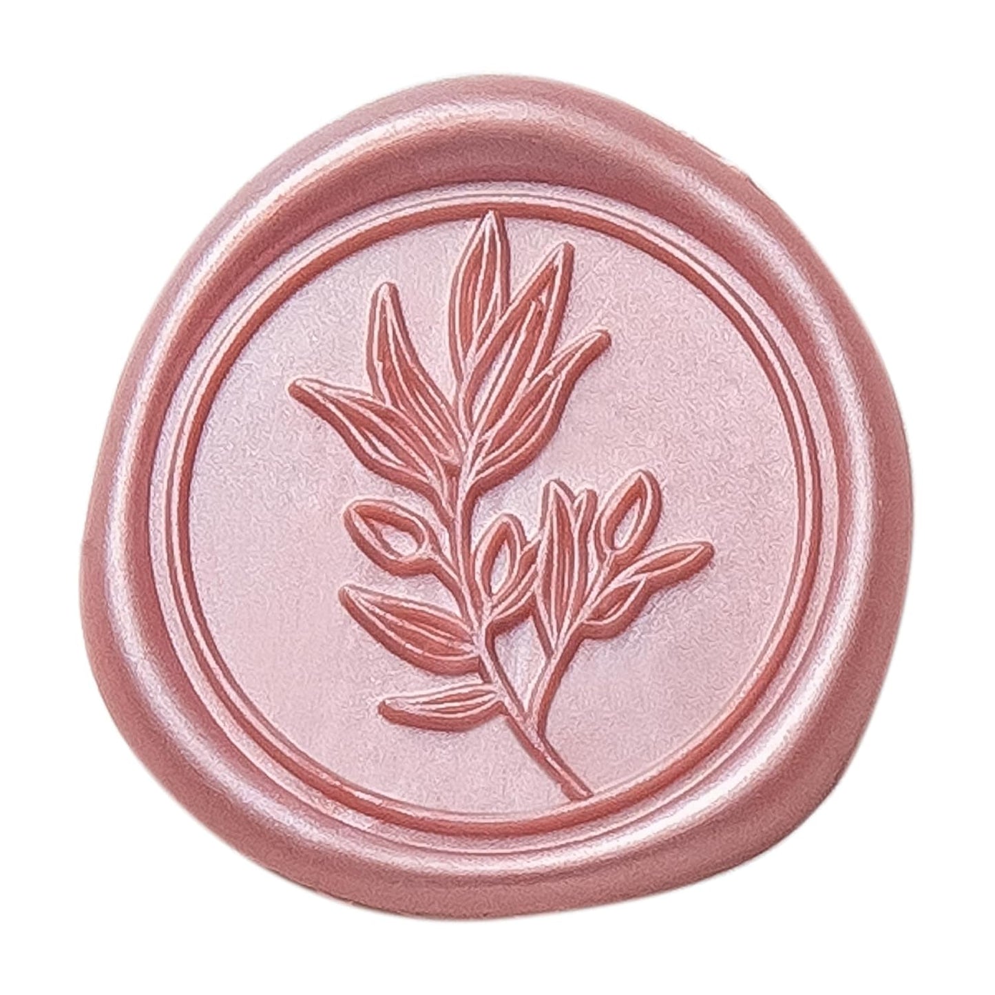 PONATIA Wax Seal Stickers -Rose Gold Wedding Invitation Seal Stickers, 50 Pcs Self- Adhesive Stickers, Perfect for Invitation Cards, Envelopes Christmas Cards, Gift Wrapping, Party Menu Decor