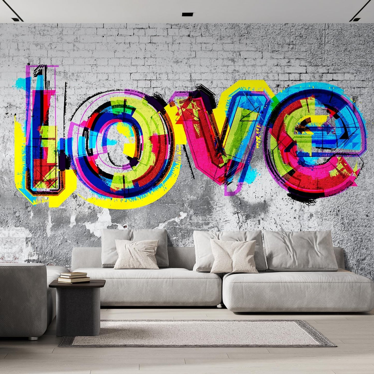 wall26 Colorful Graffiti Large Wall Mural, Removable Peel and Stick Wallpaper, Home Decor - 108x168 inches