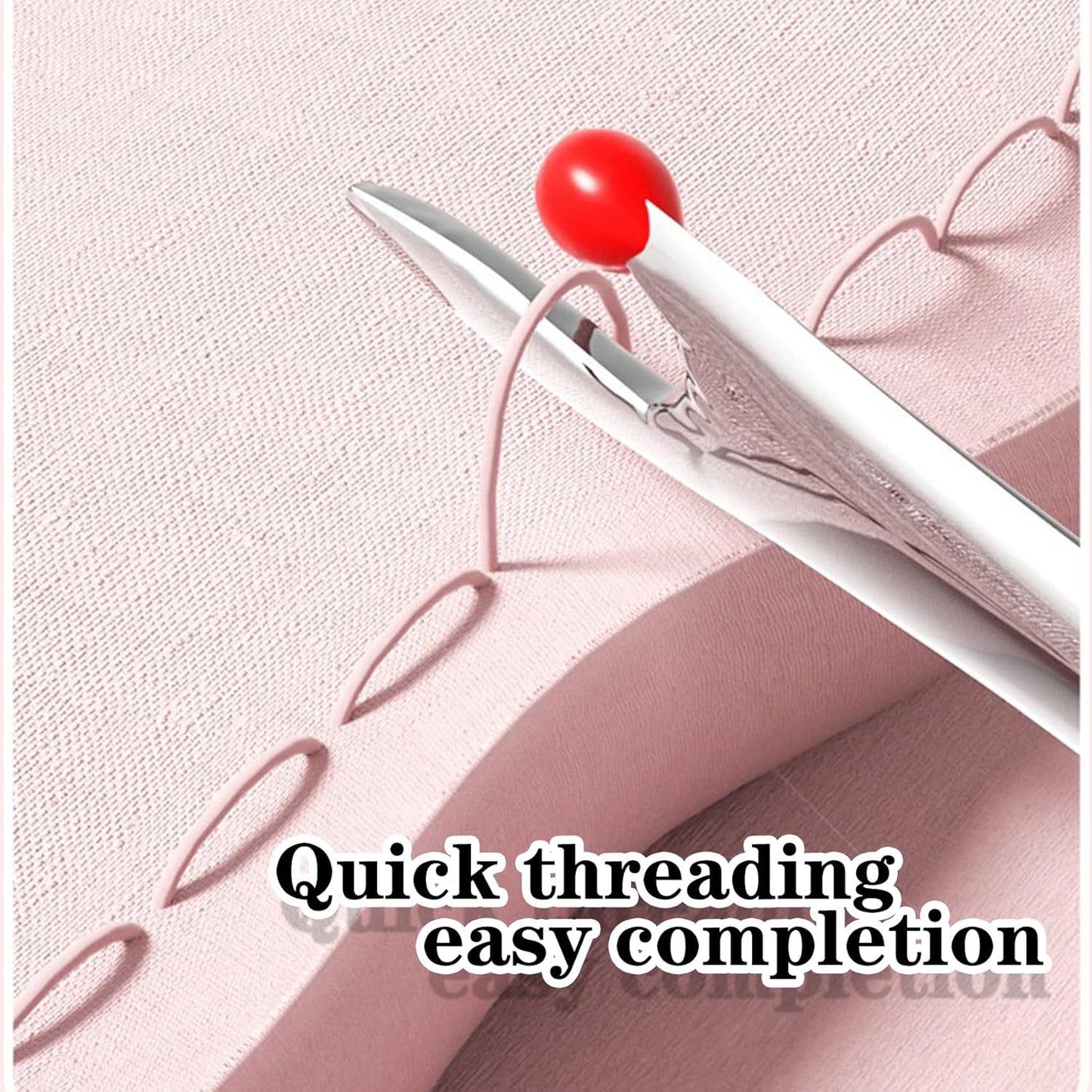 Upgraded 2 in 1 Automatic Needle Threaders Seam Ripper,Quilting Supplies Sewing Kit,Quick Sewing Machine Loop Needle Threaders (2PCS-Green)