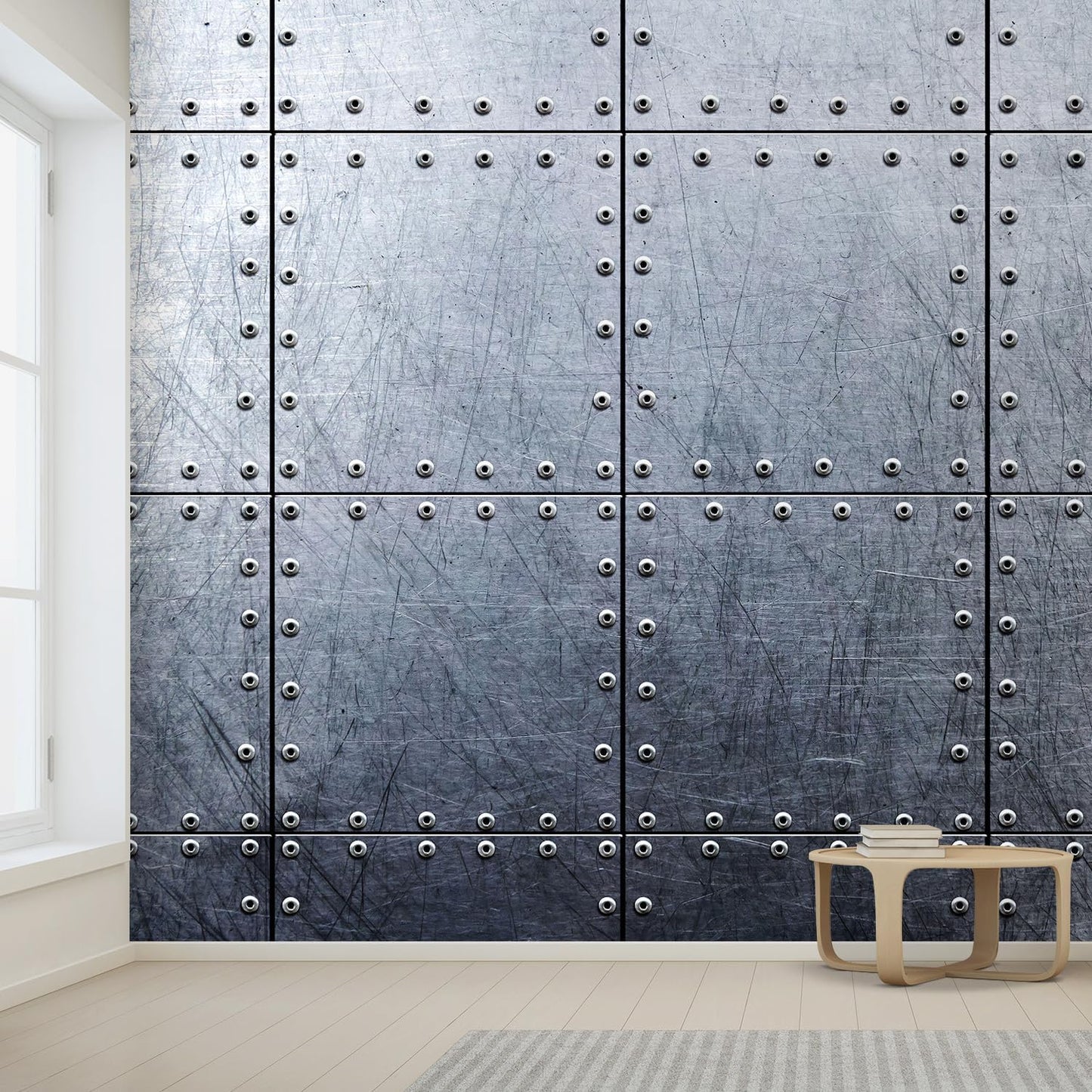 wall26 Metal Wallpaper Background Canvas Art Wall Decor - 132x144 inches