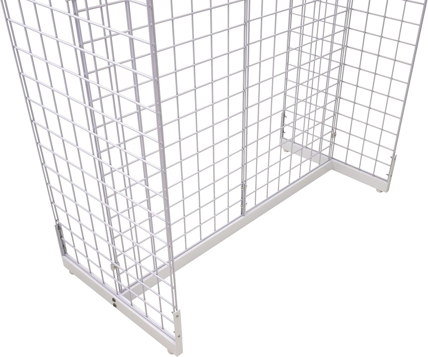 Gridwall Joining Clip Connectors for Grid Panels, Powder-Coated or Chrome Plated Steel (Quantity 20) (20, Chrome)