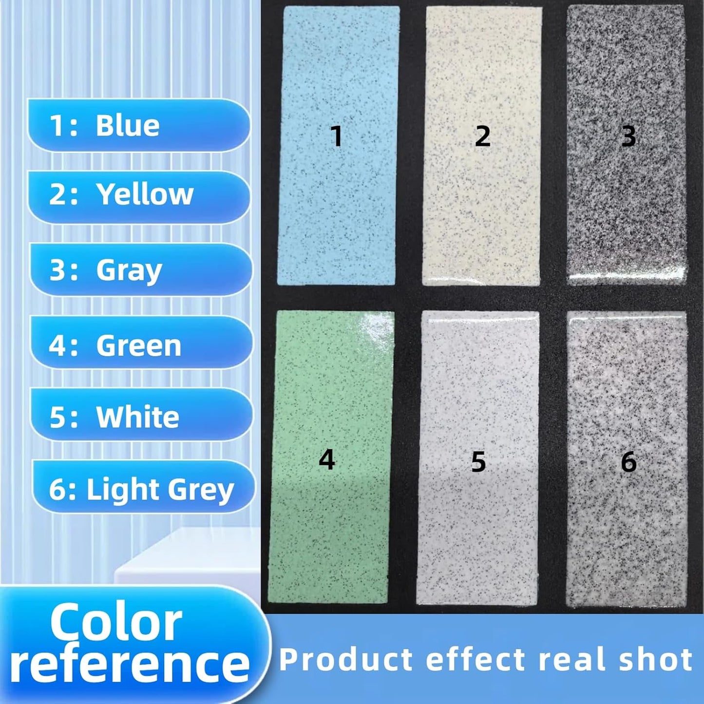 Epoxy Colored Sand Floor Paint, Epoxy Floor Paint High Gloss Marble Effect Coating for Indoor and Outdoor, Wear-resistant and non-slip Self-leveling Coating Green 176OZ(5KG)