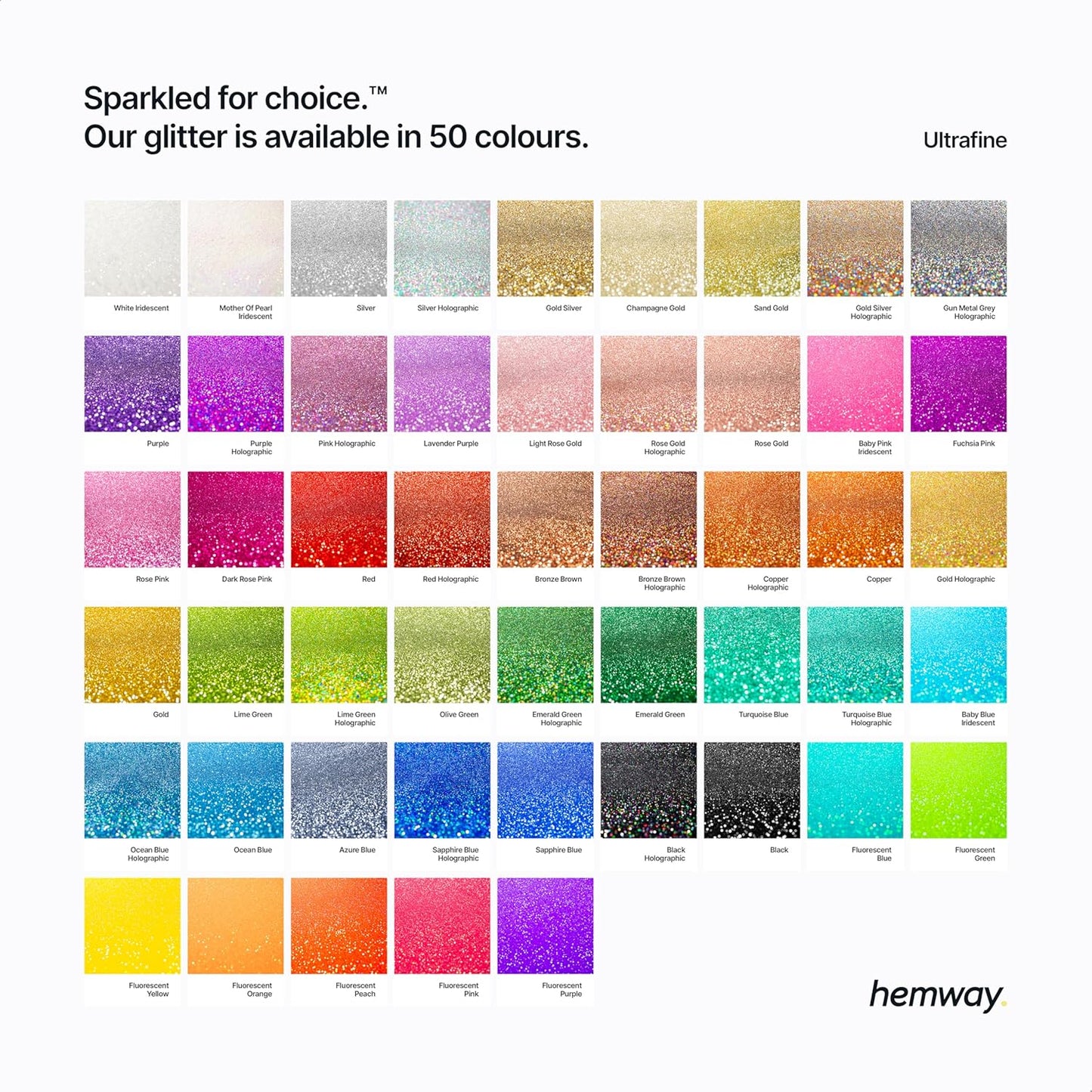 Hemway Polyurethane & Epoxy Resin Glitter for Arts, Crafts, Tumblers, Flooring, Woodwork, Decorating and Resin Projects 100g - Rose Gold Holographic