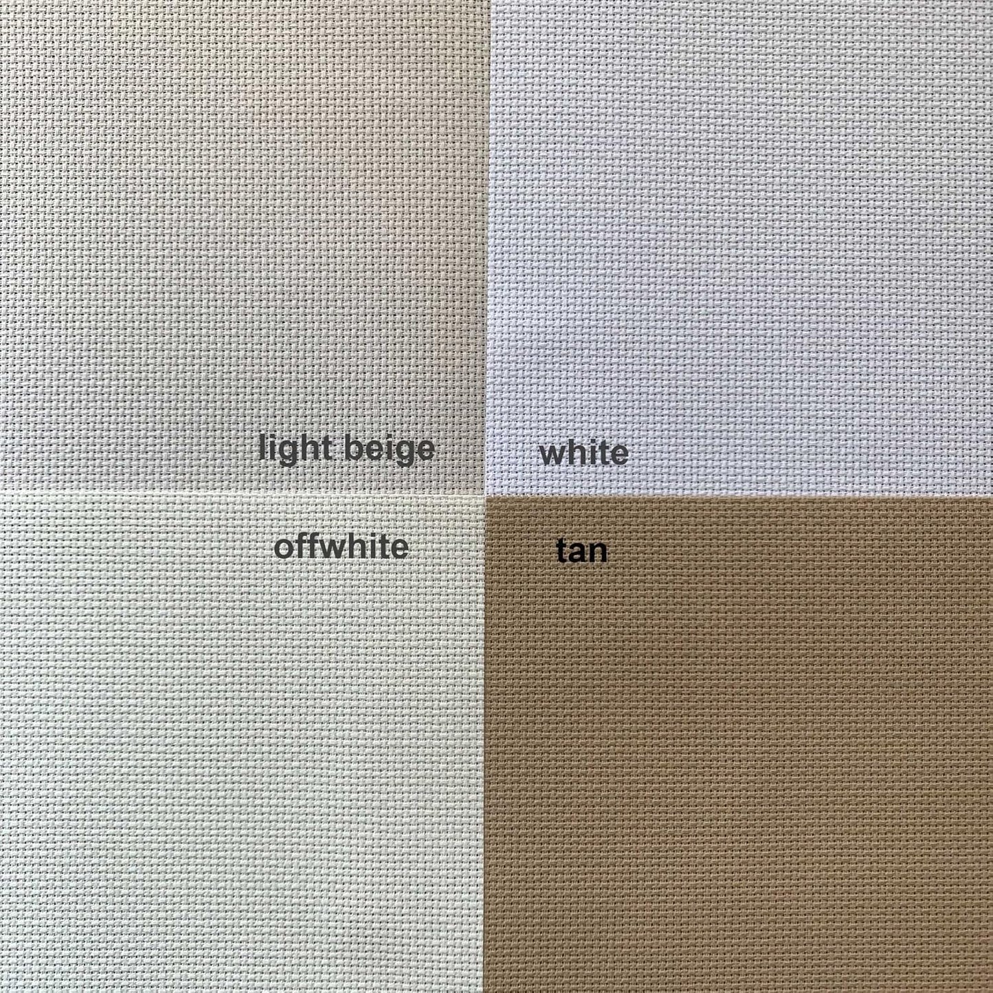 Aida Cloth 14 Count Cross Stitch Fabric,19×28inch (14CT, Tan)