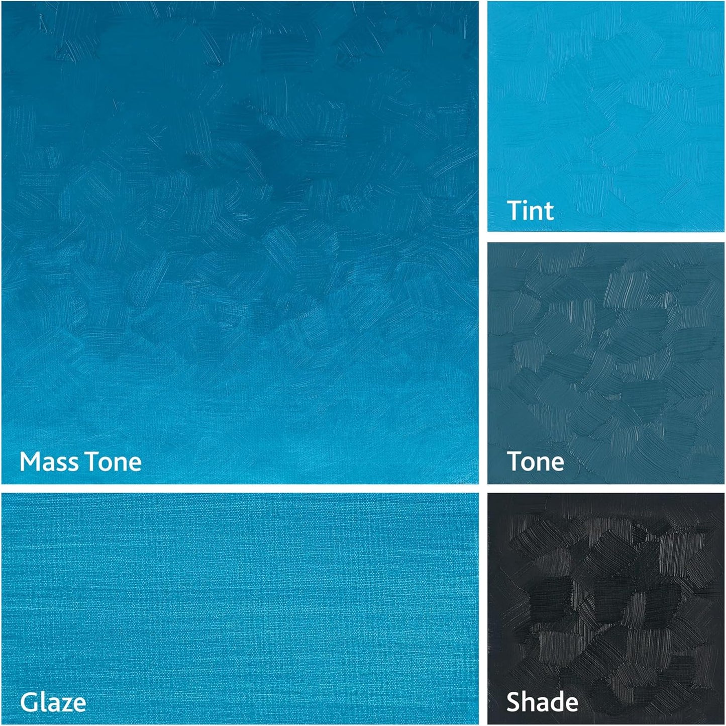Tusc & Pine Artist Oil Paint - Cerulean Blue, 40 ml, Non-Yellowing, Rich & Creamy Consistency, Maximum Pigment Load, Small Batch Milled Oil Paints Made in the USA for Professional Artists