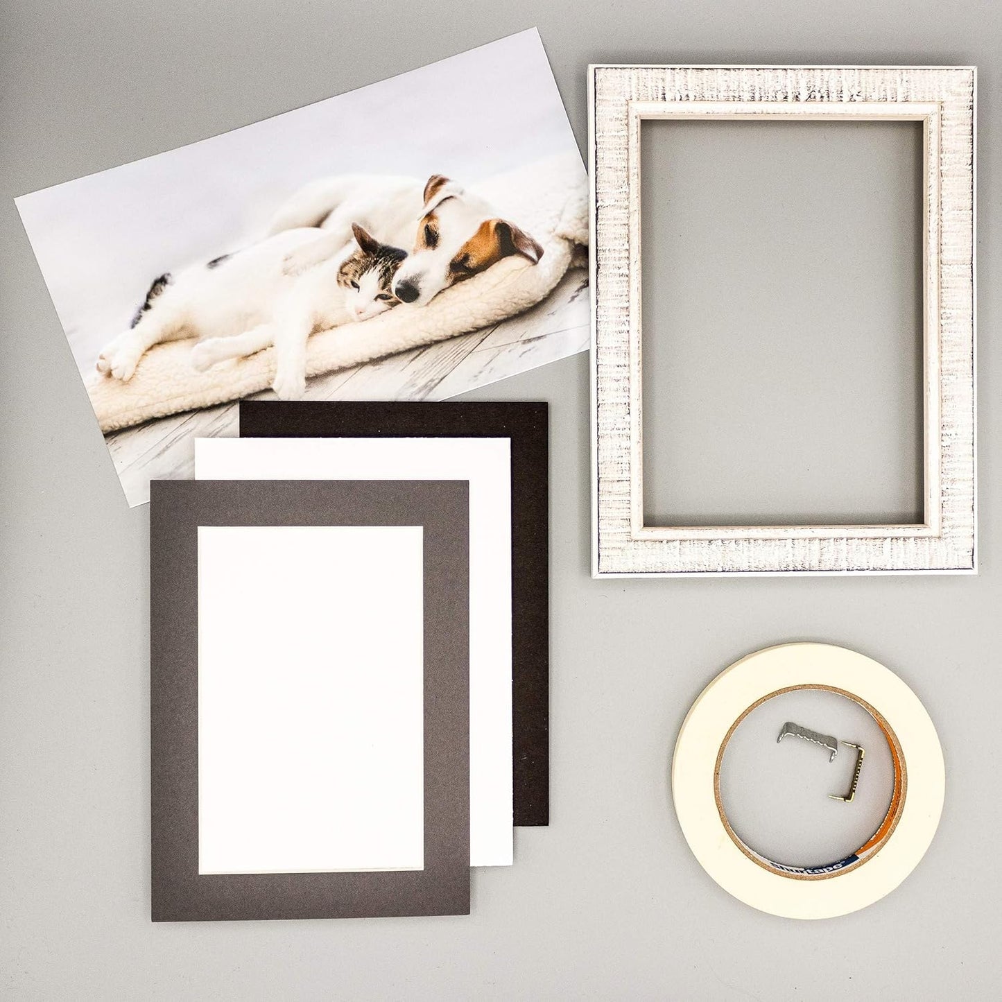 8x10 Mat for 6x8 Photo - Precut Charcoal Picture Matboard for Frames Measuring 8 x 10 Inches - Bevel Cut Matte to Display Art Measuring 6 x 8 Inches - Acid Free Pack of Ten MATS