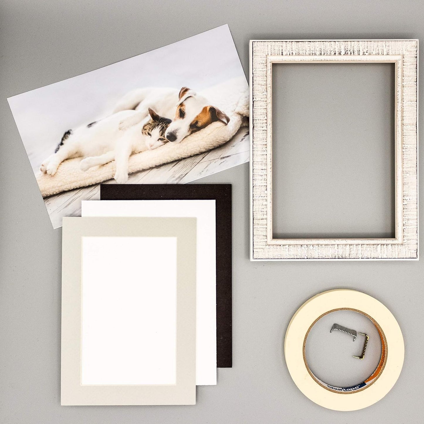 11x14 Mat for 8.5x11 Photo - Precut Grey Picture Matboard for Frames Measuring 11 x 14 Inches - Bevel Cut Matte to Display Art Measuring 8.5 x 11 Inches - Acid Free Pack of TEN MATS