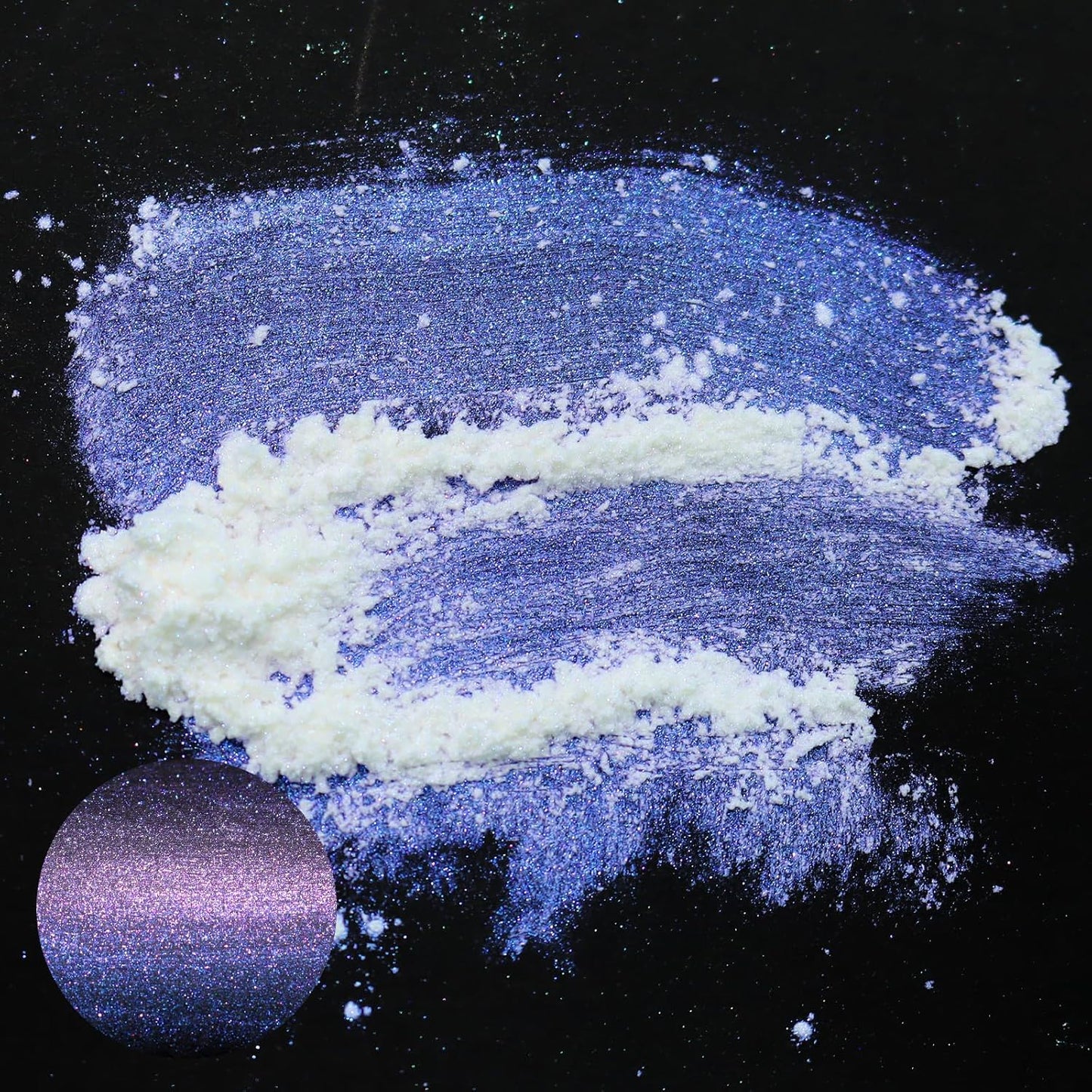 Matio Chameleon Mica Powder, 1.06oz/ 30g Northern Lights White Chrome Powder, Pearlescent Effect Color Shift Pigment for Resin Craft, Soap Candle Dye, Nail Art, Makeup,Bath Bomb,Paint,Slime Pigment
