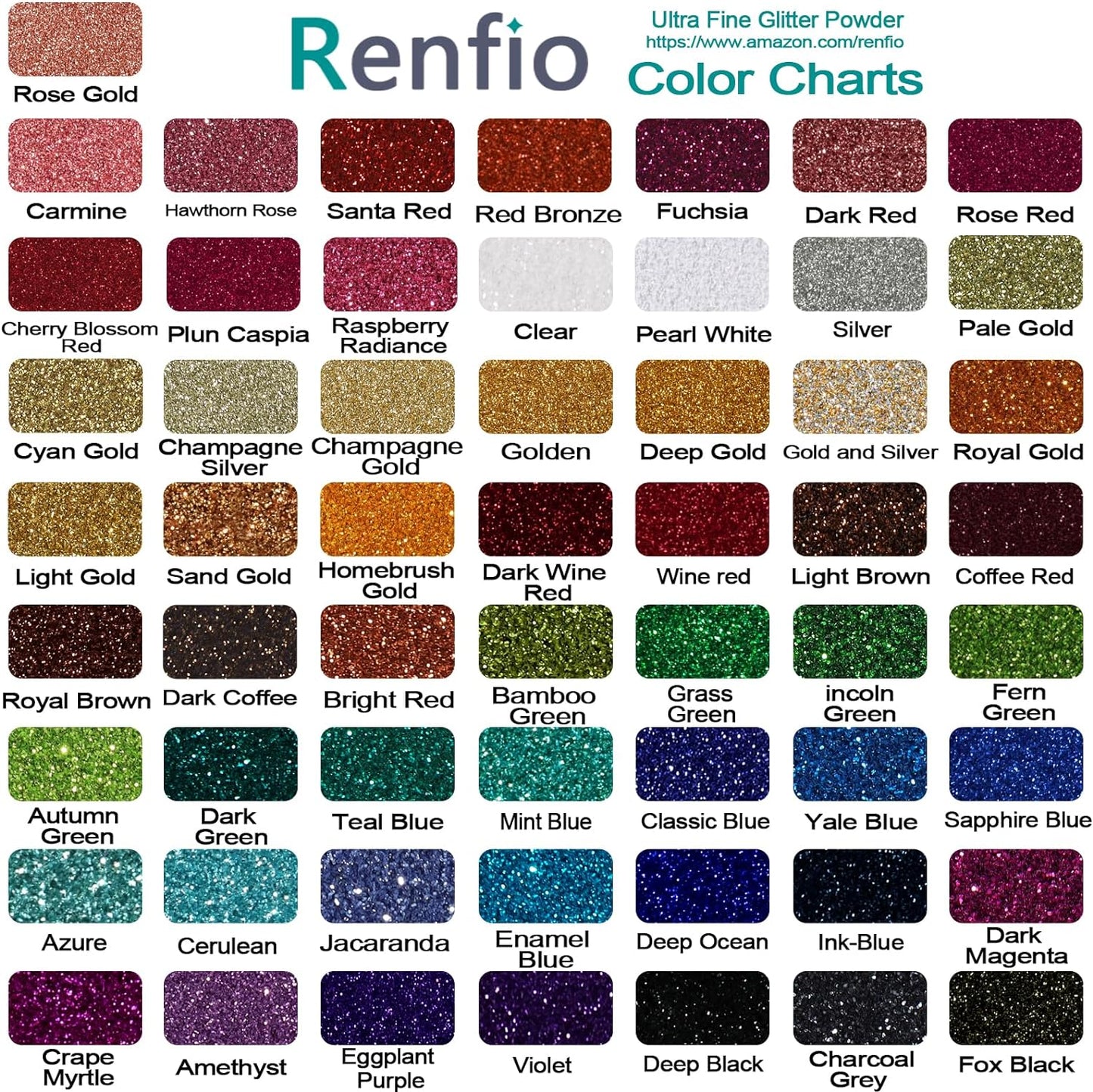 Renfio Ultra Fine Glitter Powder Metallic Resin Glitter 2.11 Oz (60g) PET Flakes Crafts Sequins 1/128" 0.008" 0.2mm Epoxy Chips Flakes for Tumblers Slime Decoration - Gold & Silver