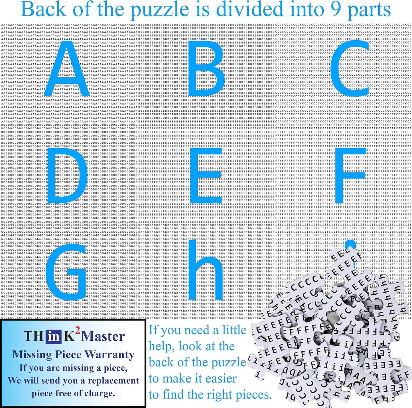 Think2Master Funny Dogs 1000 Pieces Jigsaw Puzzle Featuring heartwarming Puppies and Dogs. Fun for Teens, Seniors & Families. Great Gift for Kids Ages 13+ Size: 26.8” x 18.9