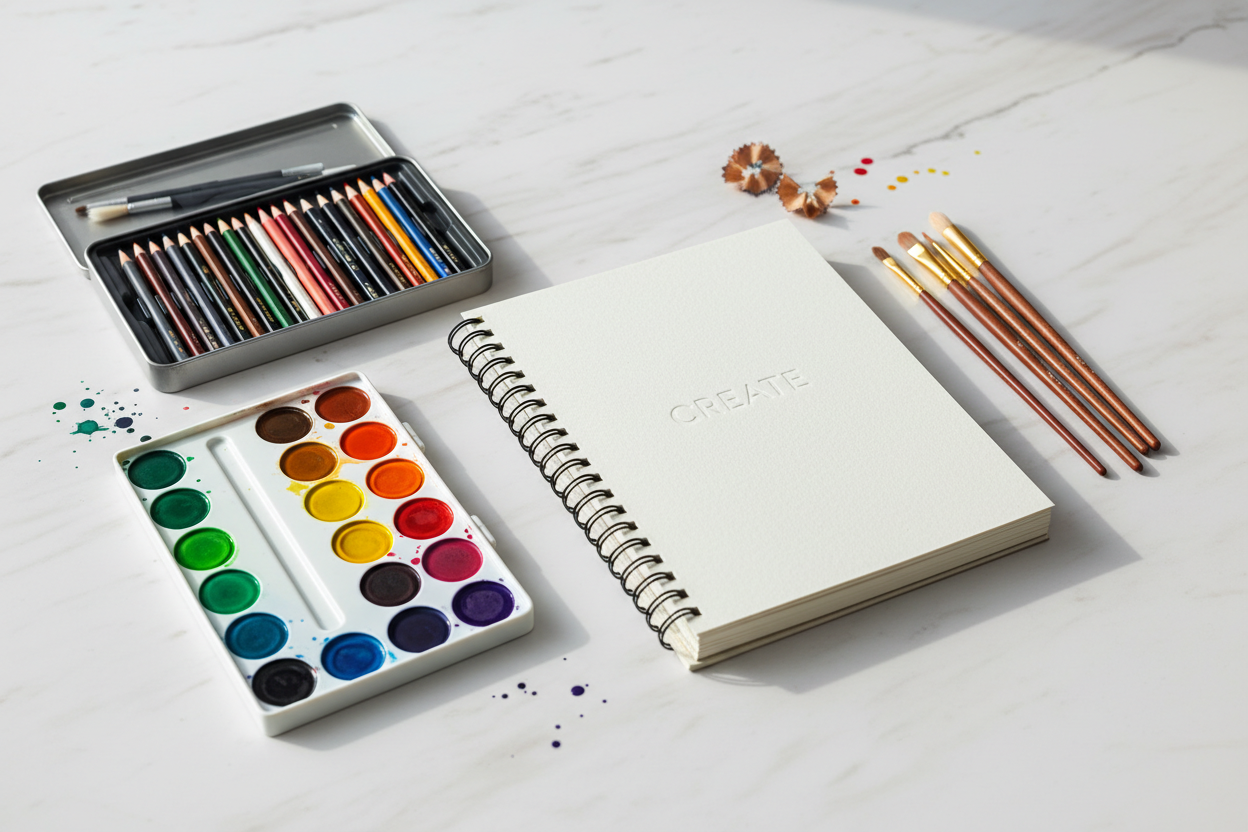 Artist Starter Bundle

Sketchbook + Pencil Set + Watercolor + Brushes