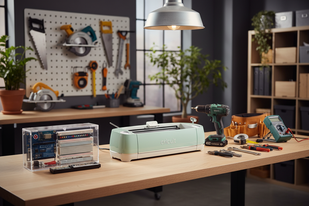 Home DIY & Maker Tools (홈 DIY & 메이커 툴)

• Woodworking Tools
– Saws, Sanders, Tool Kits

• Electronics & Robotics Kits
– Raspberry Pi, Arduino, STEM Kits

• Craft Machines
– Cricut, Heat Press, Vinyl Cutters

• Home Repair Essentials
– Drill Sets, Screwdrivers, Measuring Tools